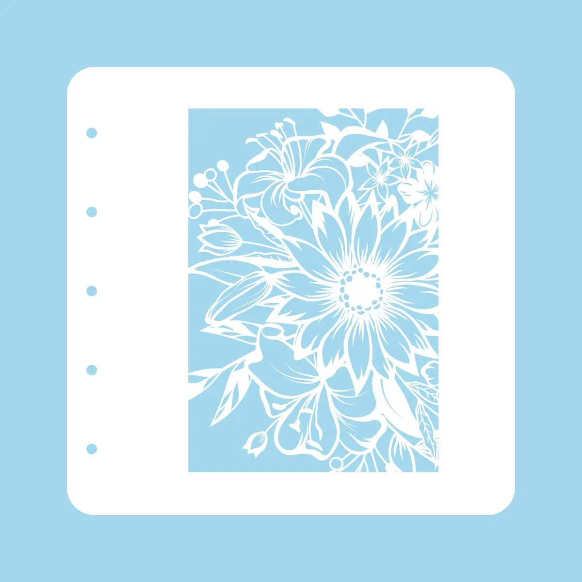 Stencil A6 For Magnetic Colour Set Flower 1 1