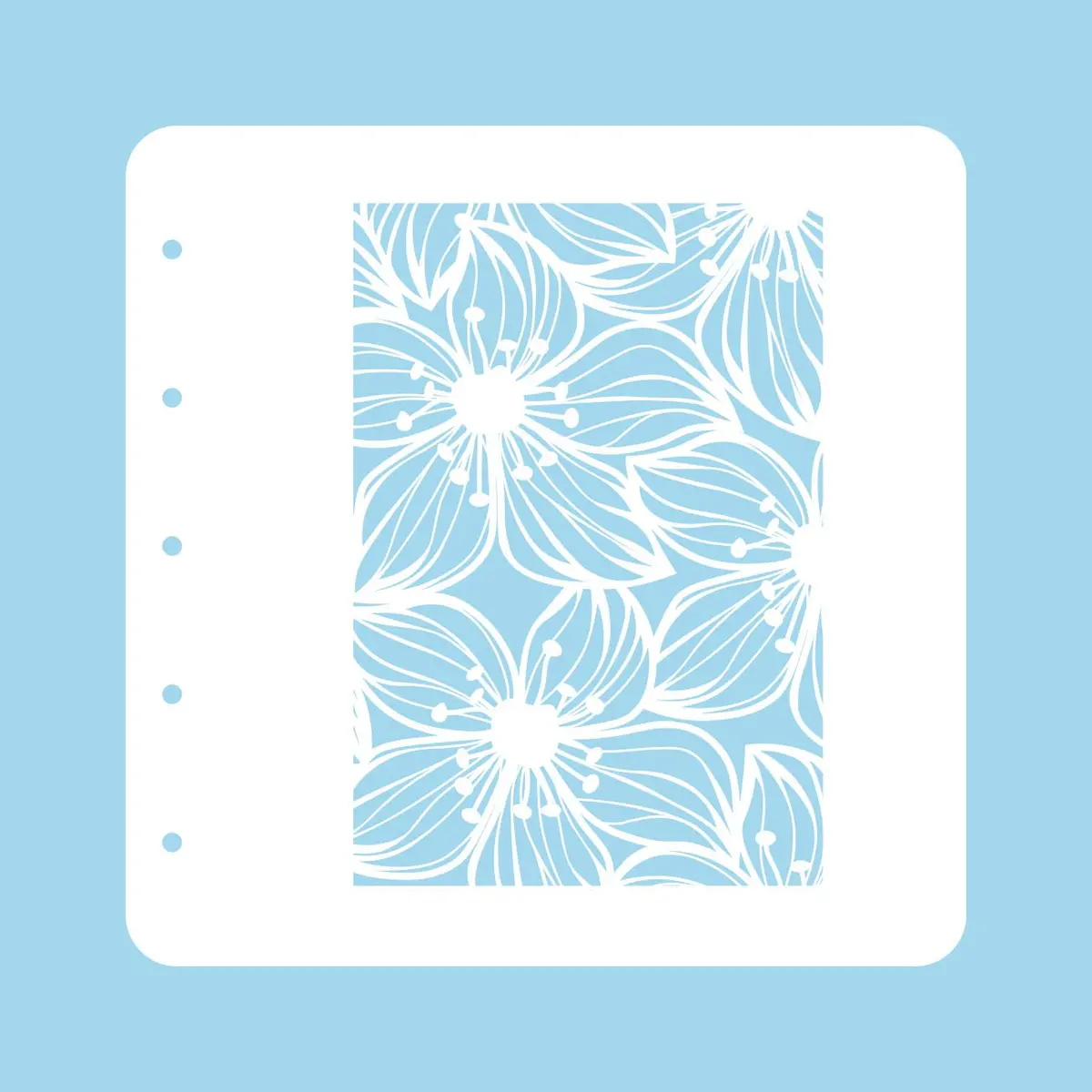 Stencil A6 For Magnetic Colour Set Flower 2 1