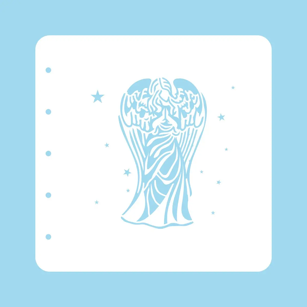 Stencil A6 For Magnetic Colour Set Christmas Time Angel 1