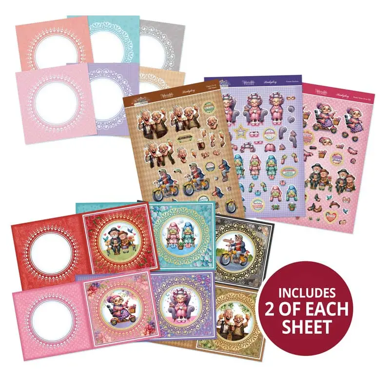 Delightful Golden Oldies Decoupage Card Kit 1
