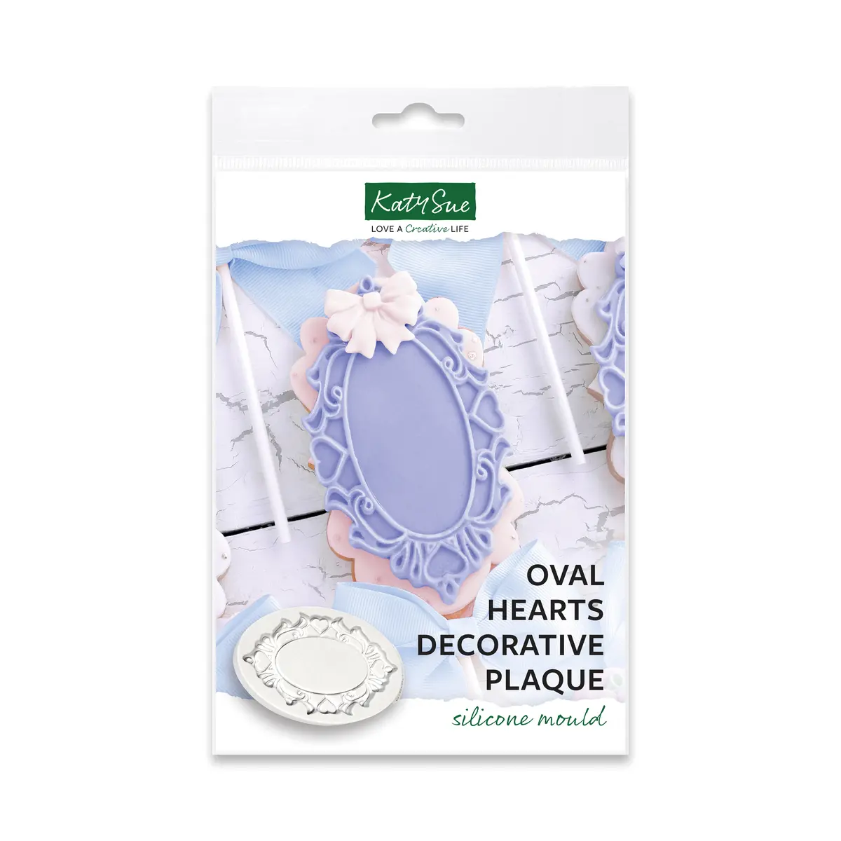 Oval Hearts Silicone Mould 1