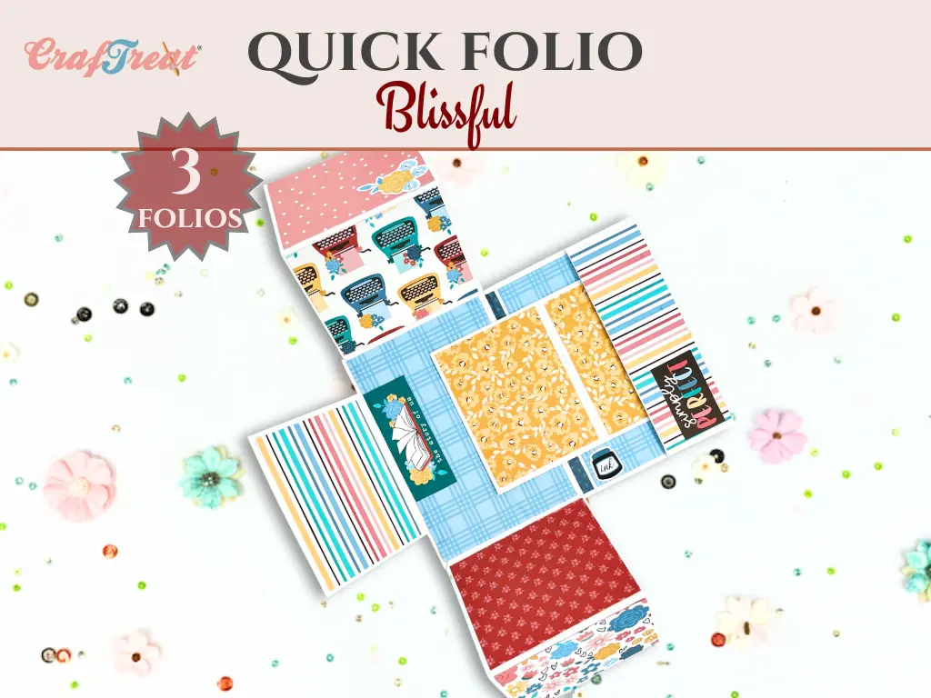 Craftreat Scrapbook Blank Quick Folio - Blissful 1
