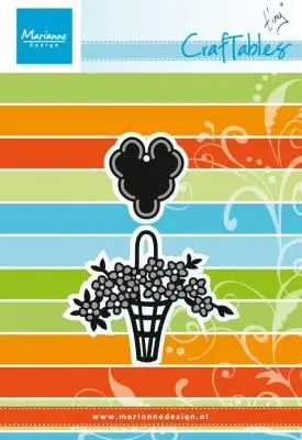 Marianne Design: Craftables Dies - Flower Basket And Tag 1