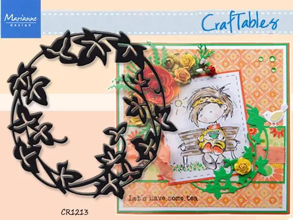 Marianne Design: Craftables Dies - Ivy Circle 1