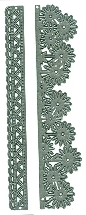 Marianne Design: Craftables Dies - Anja's Flower Border 1
