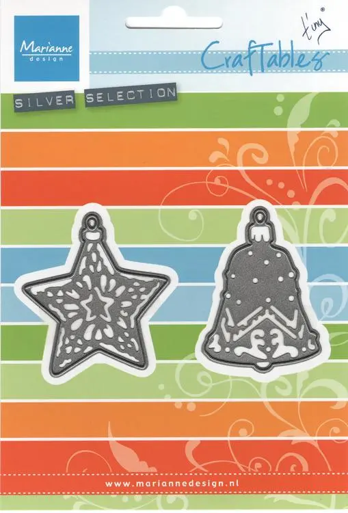 Marianne Design: Craftables Dies - Tiny's Ornaments Star & Bell 1