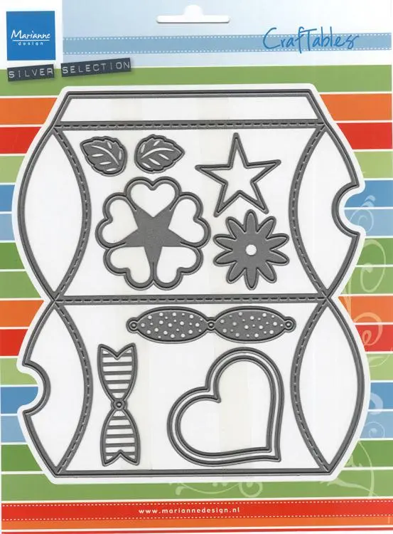 Marianne Design: Craftables Dies - Pillow Box Die Set 1