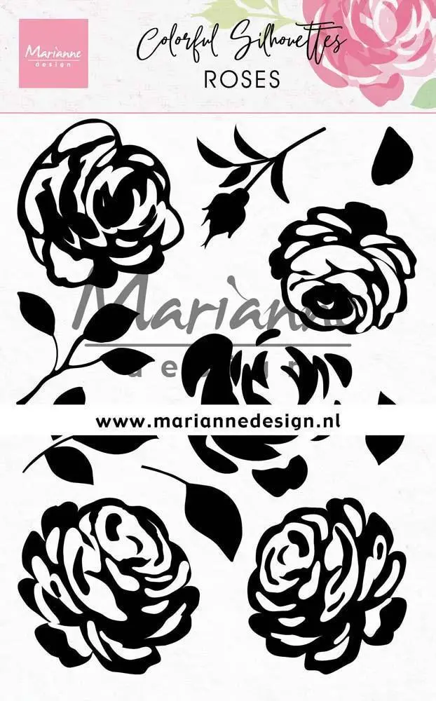 Colorful Silhouette - Roses Clear Stamps 1