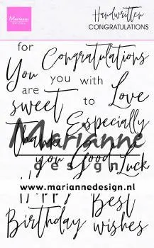Handwritten - Congratulations Clear Stamps 1