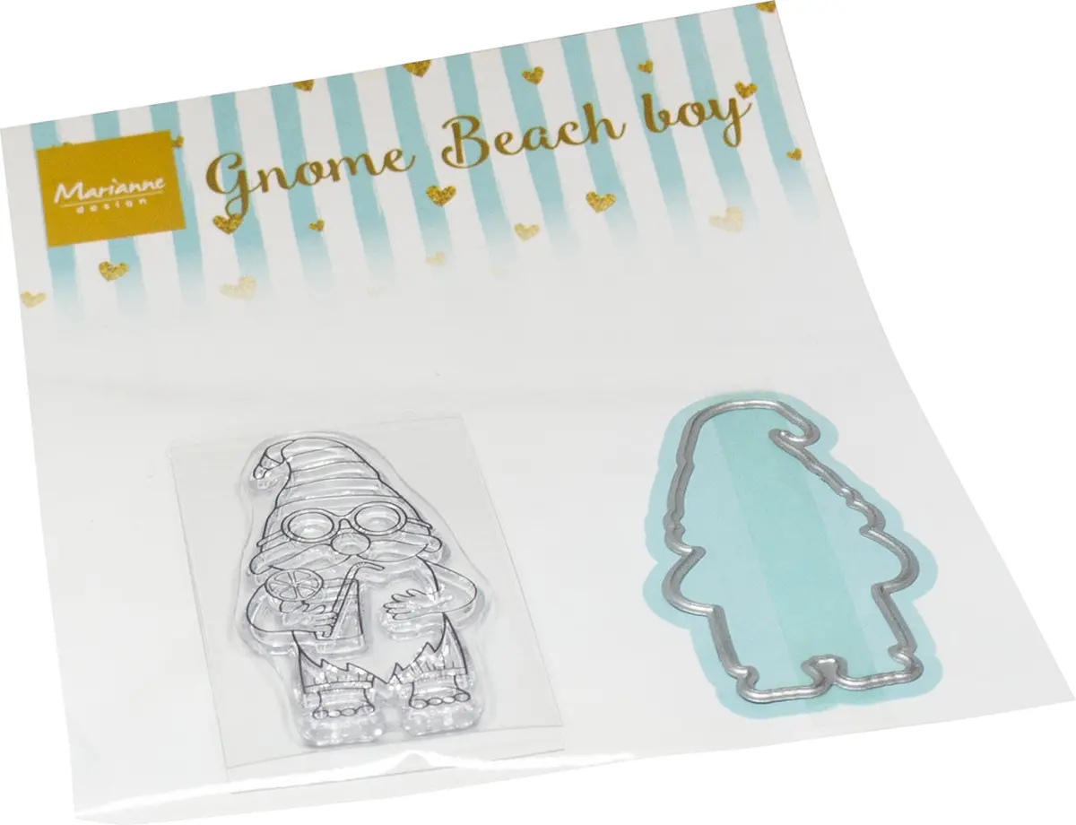 Marianne Design Stamp & Die Set - Gnomes Beach Boy 1