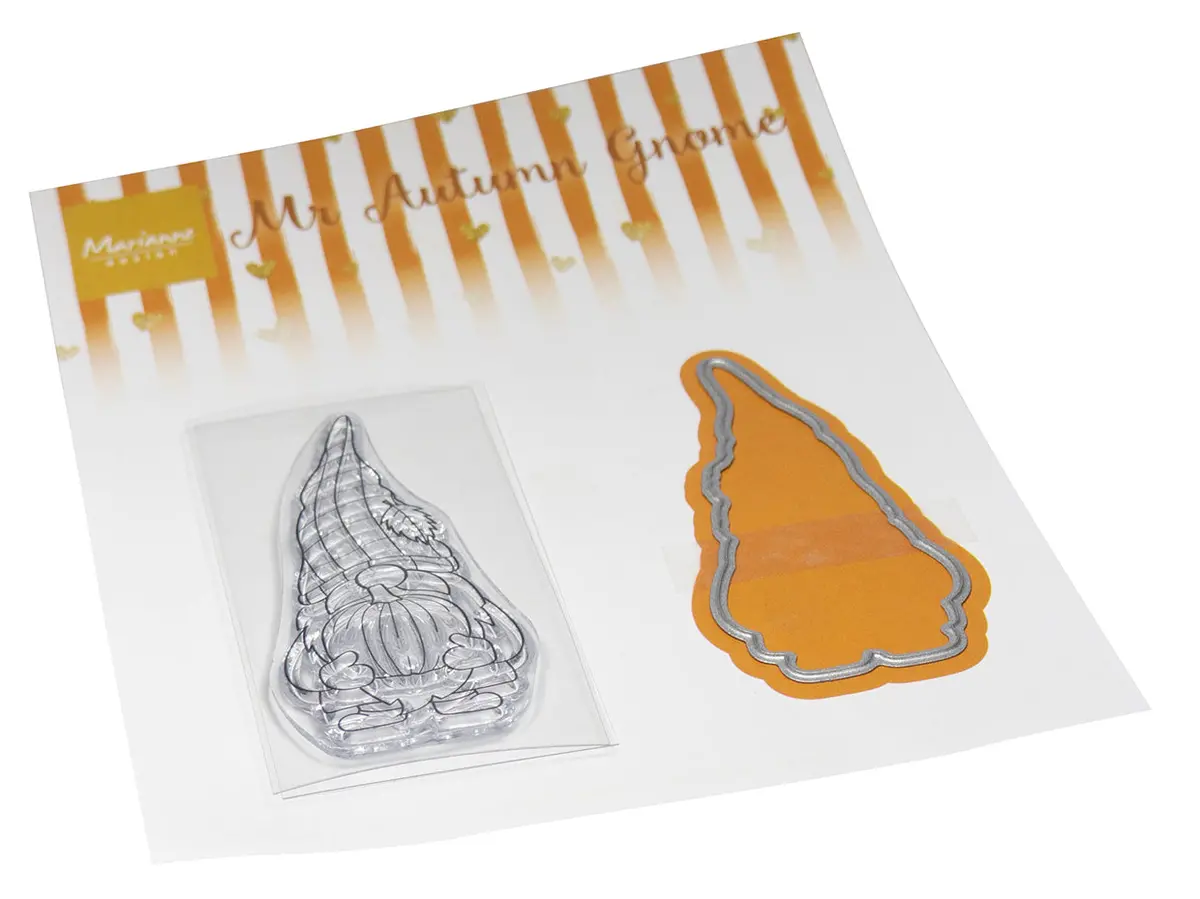 Marianne Design Stamp & Die Set - Mr. Autumn Gnome 1