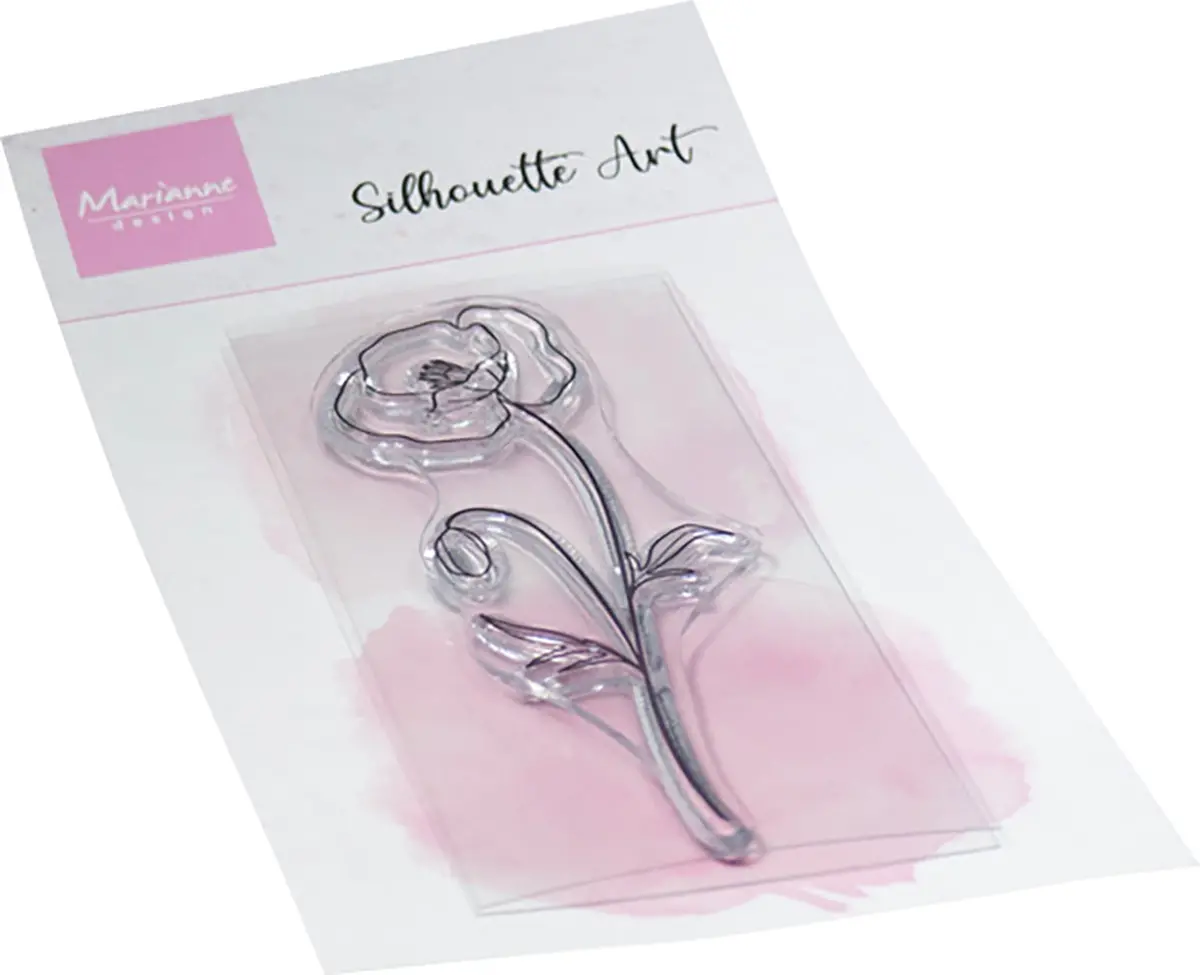 Marianne Design Clear Stamp - Silhouette Art - Poppy 1
