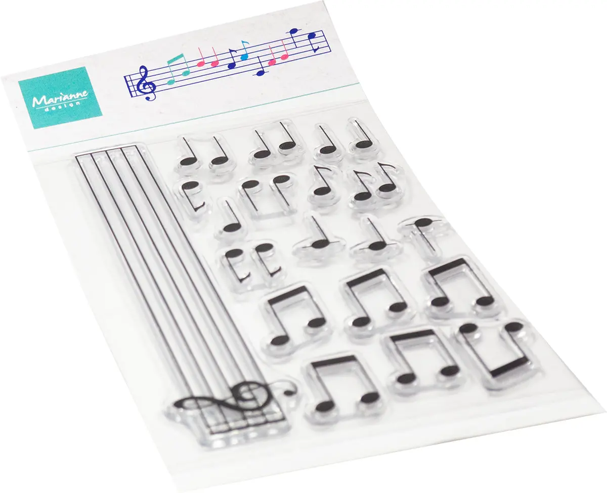 Marianne Design Clear Stamp - Musical Notes 1