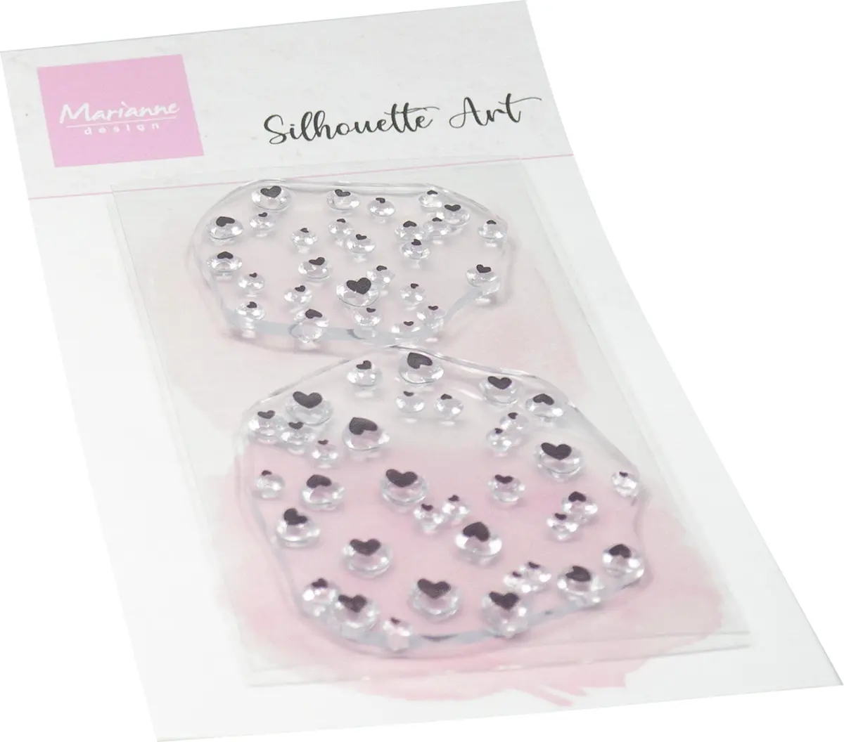 Marianne Design Clear Stamp - Silhouette Art - Hearts 1