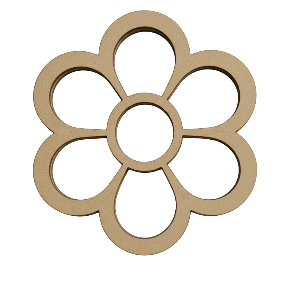 Craftreat 3D Shaker Chipboard - Flower 1