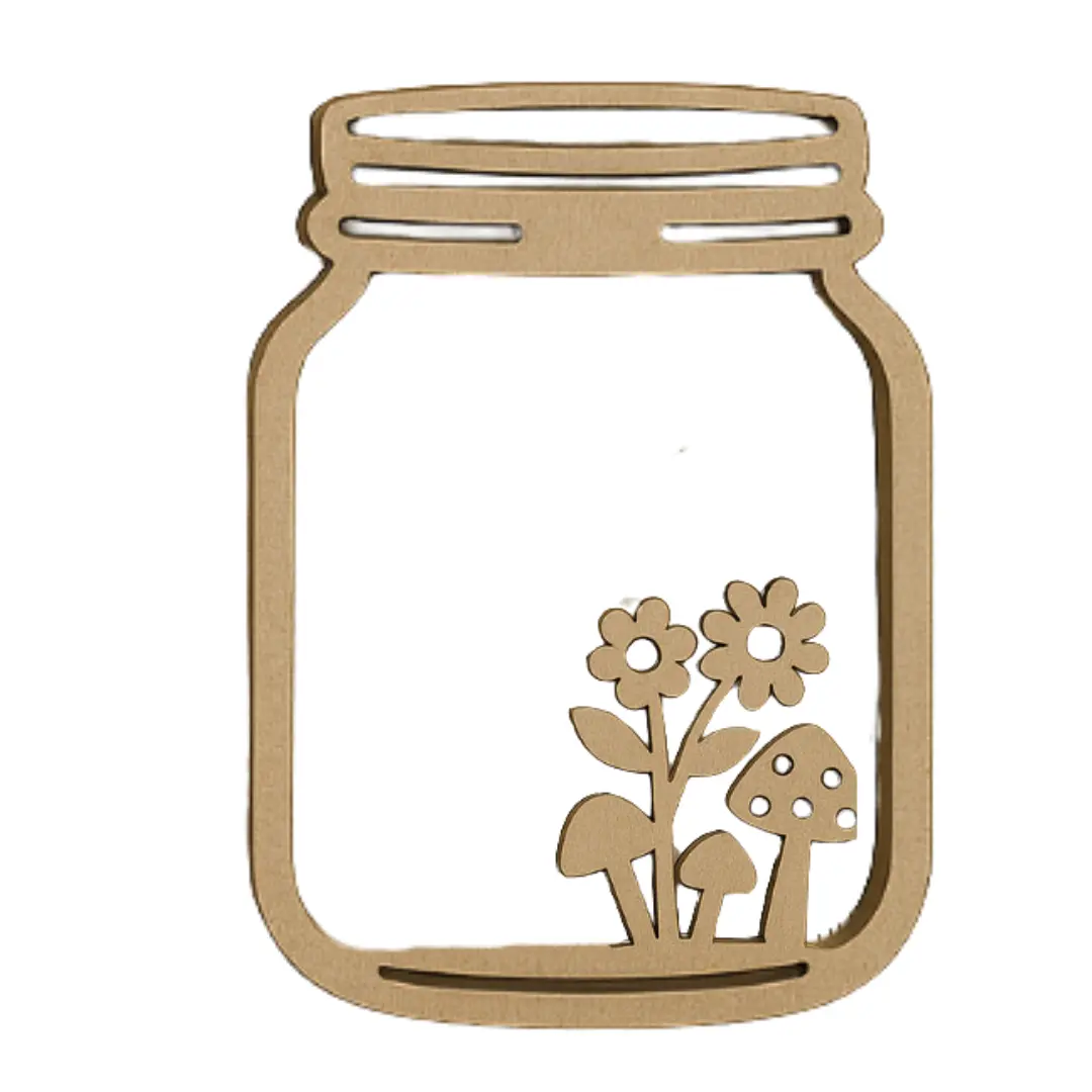 Craftreat 3D Shaker Chipboard - Mason Jar 1