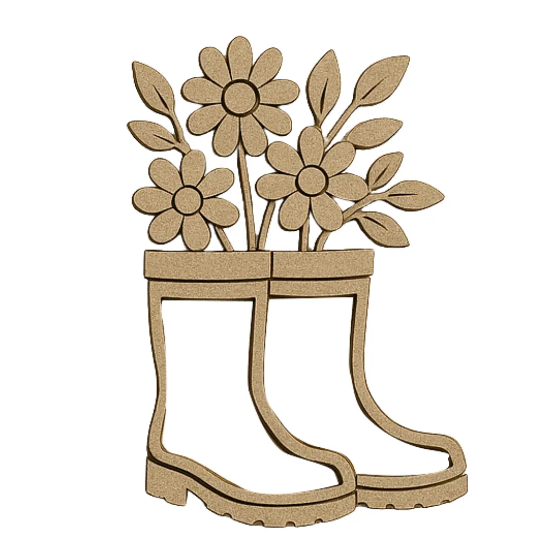 Craftreat 3D Shaker Chipboard - Boots 1