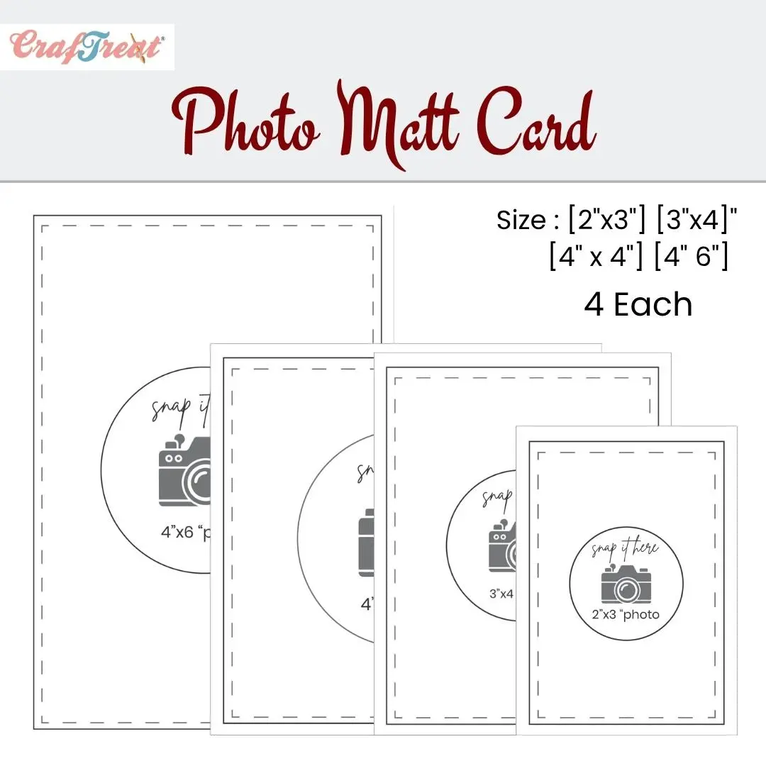Craftreat Photo Mat Cards - 16 Pieces 1