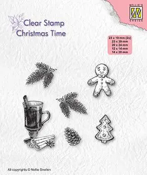 Christmas Time Clear Stamp Christmas Decorations 1
