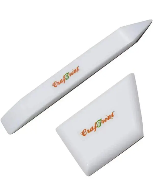 Craftreat Teflon Bone Folder Set - Large And Ergo Square - 2 Pcs 1