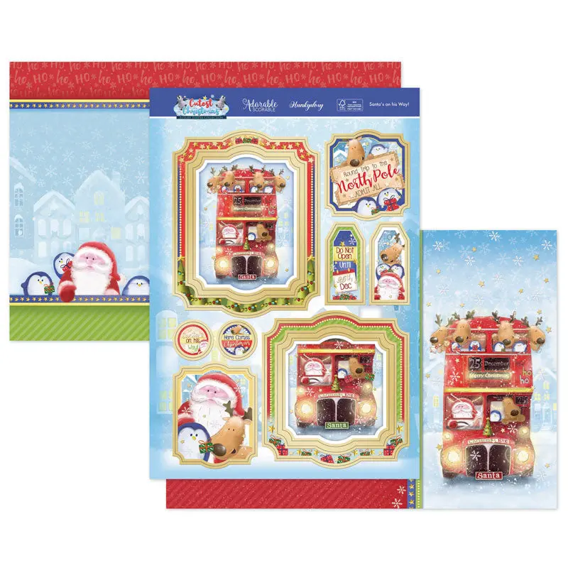 Santa's On His Way! Luxury Topper Set 1