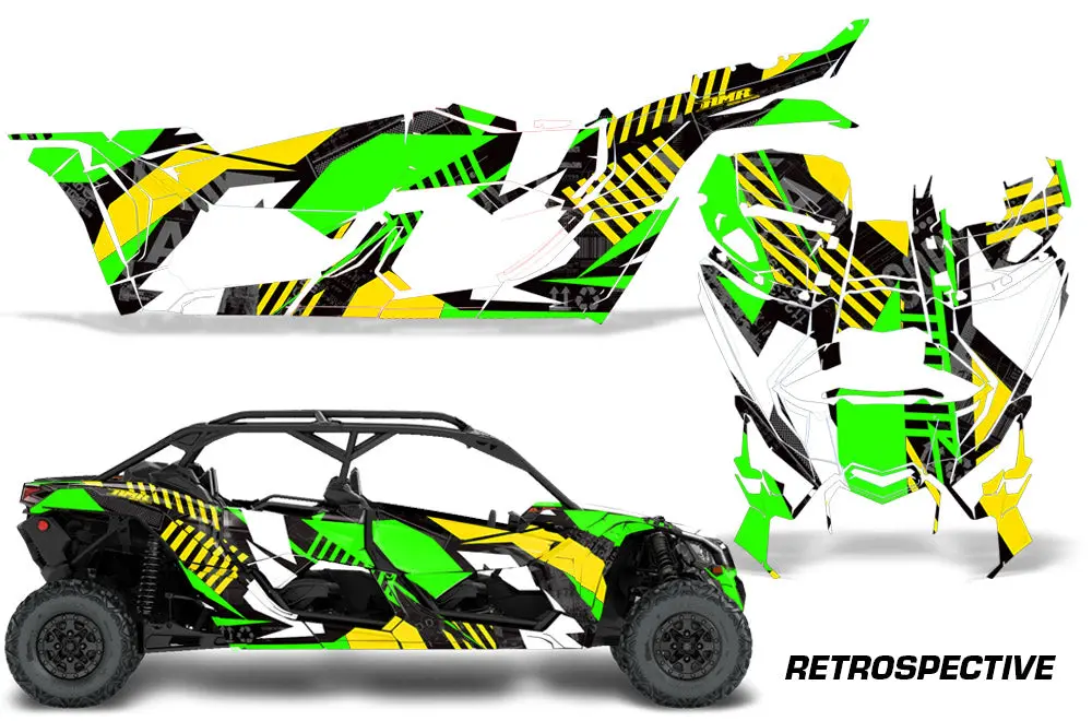 Can Am Maverick X3, X-Ds, X-Rs 4-Door Full-Coverage Graphics (2017-2020) 1