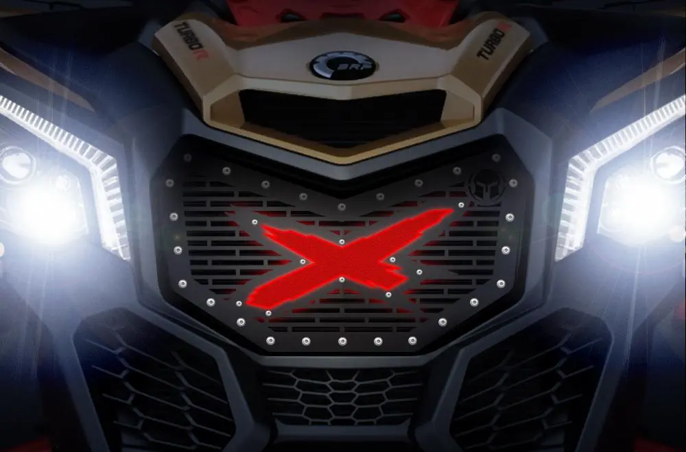 Custom Grille For Canam Maverick X3 With Led X-Lite - X Design 1