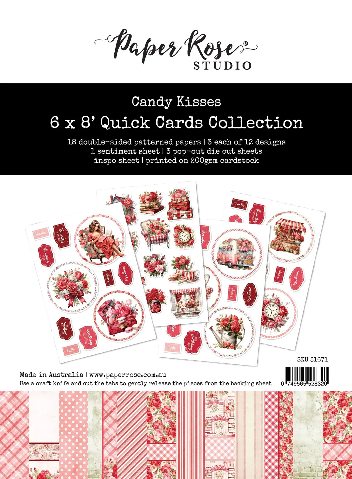 Candy Kisses 6X8" Quick Cards Collection 31671 1