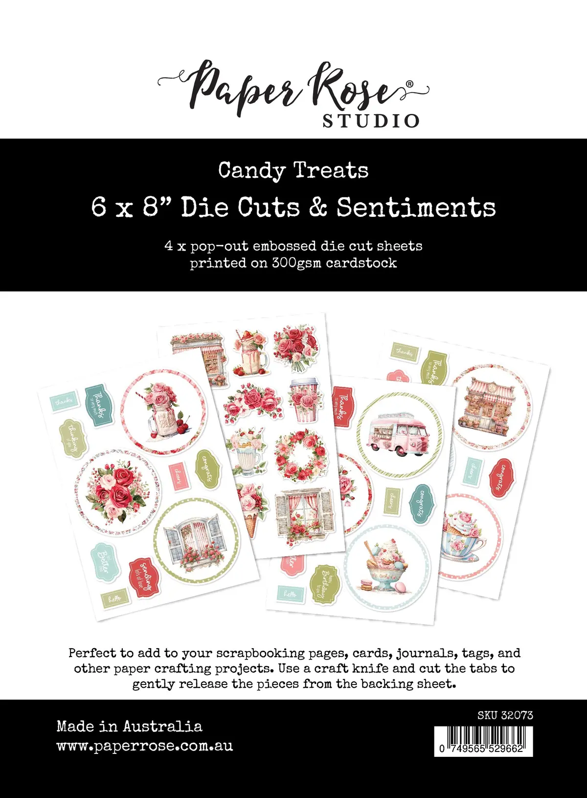 Candy Treats 6X8" Die Cuts & Sentiments 32073 1