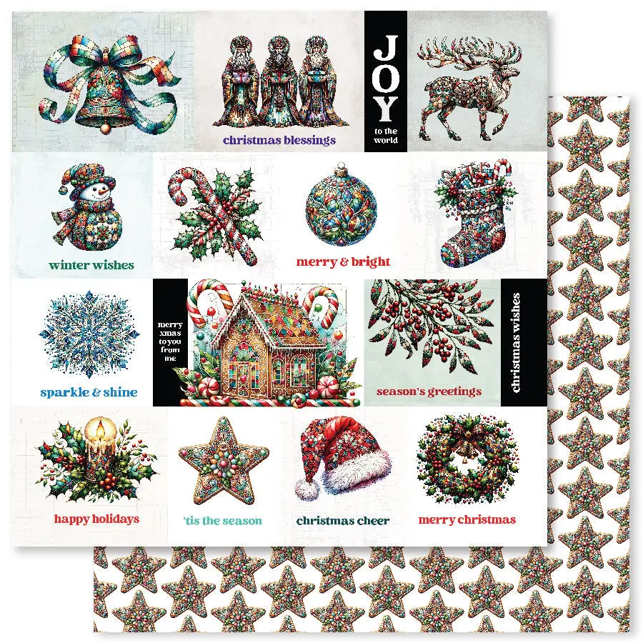 Christmas Cheer A 12X12 Paper (12Pc Bulk Pack) 32541 1