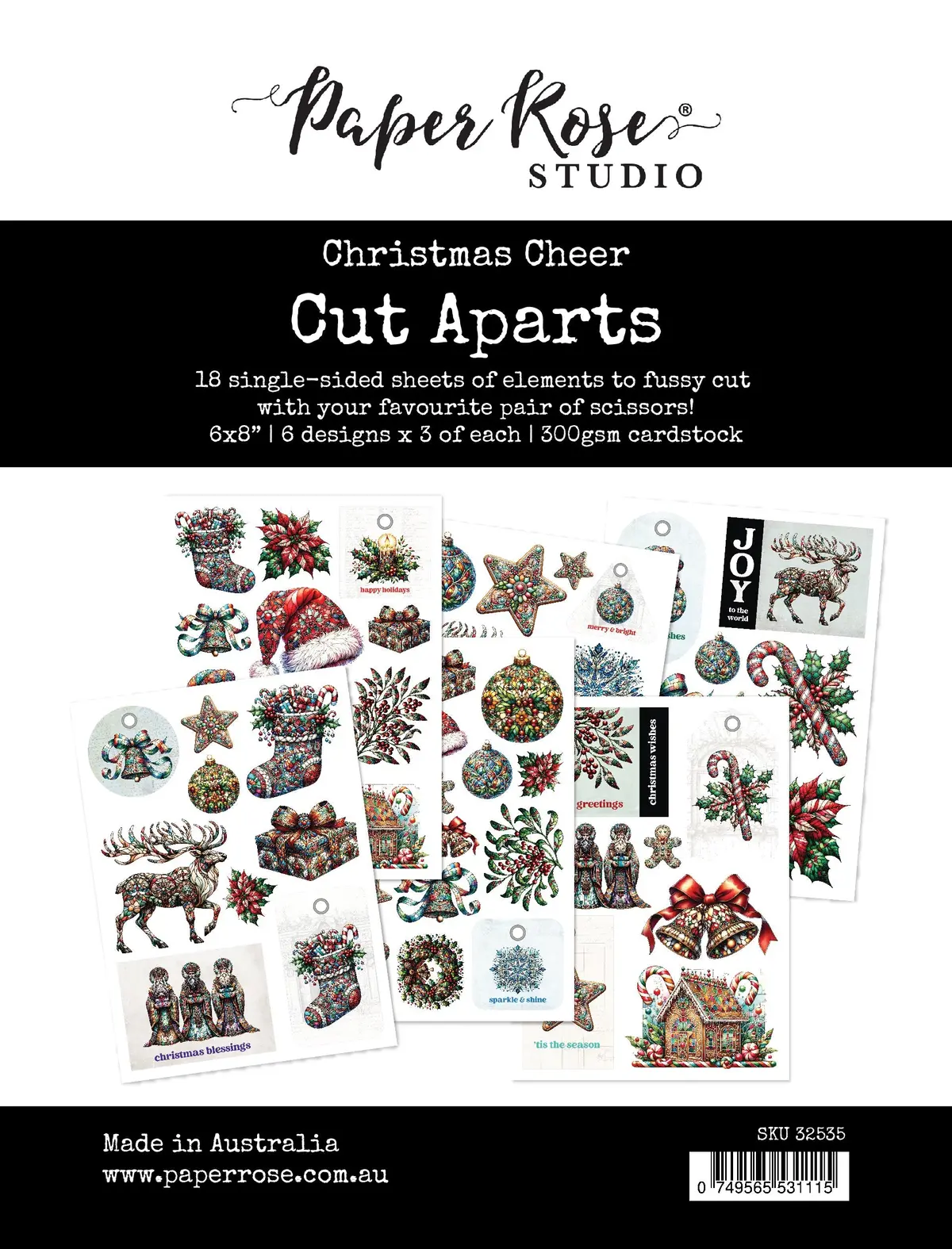 Christmas Cheer Cut Aparts Paper Pack 32535 1