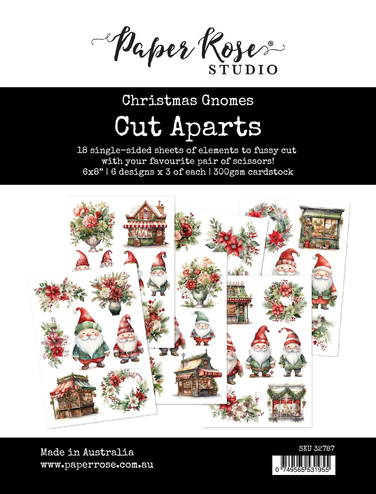Christmas Gnomes Cut Aparts Paper Pack 32787 1