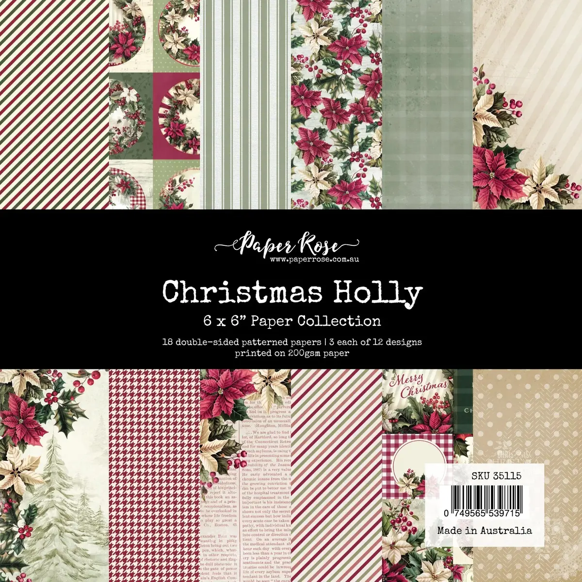 Christmas Holly 6X6 Paper Collection 35115 1