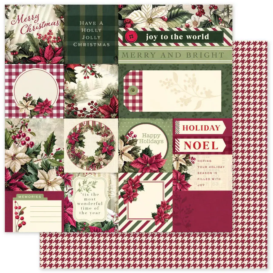 Christmas Holly A 12X12 Paper (12Pc Bulk Pack) 35121 1