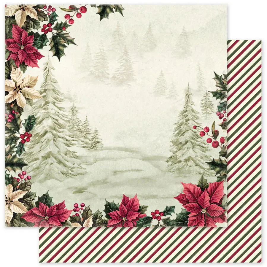 Christmas Holly B 12X12 Paper (12Pc Bulk Pack) 35124 1