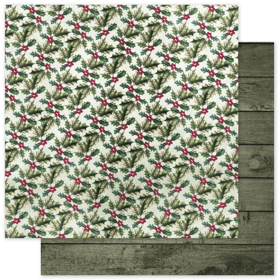 Christmas Holly Basics E 12X12 Paper (12Pc Bulk Pack) 35157 1