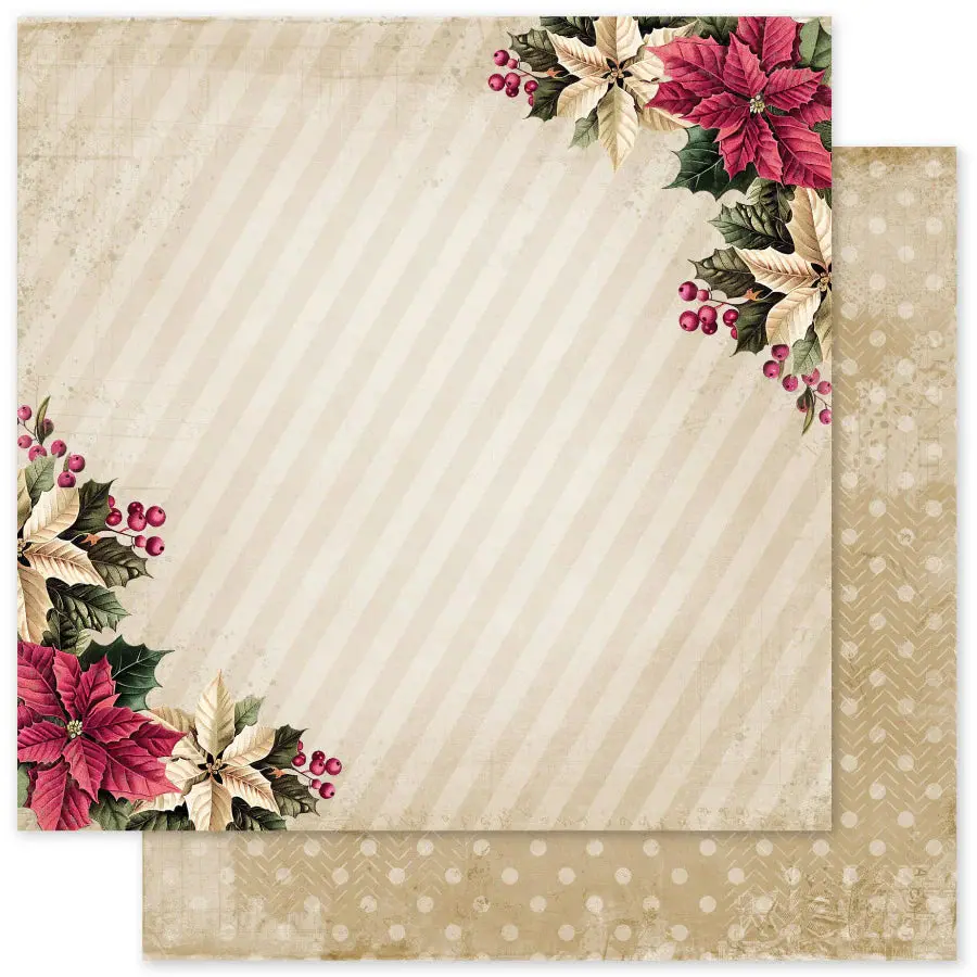 Christmas Holly C 12X12 Paper (12Pc Bulk Pack) 35127 1