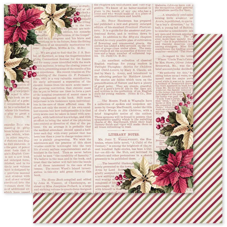 Christmas Holly E 12X12 Paper (12Pc Bulk Pack) 35133 1