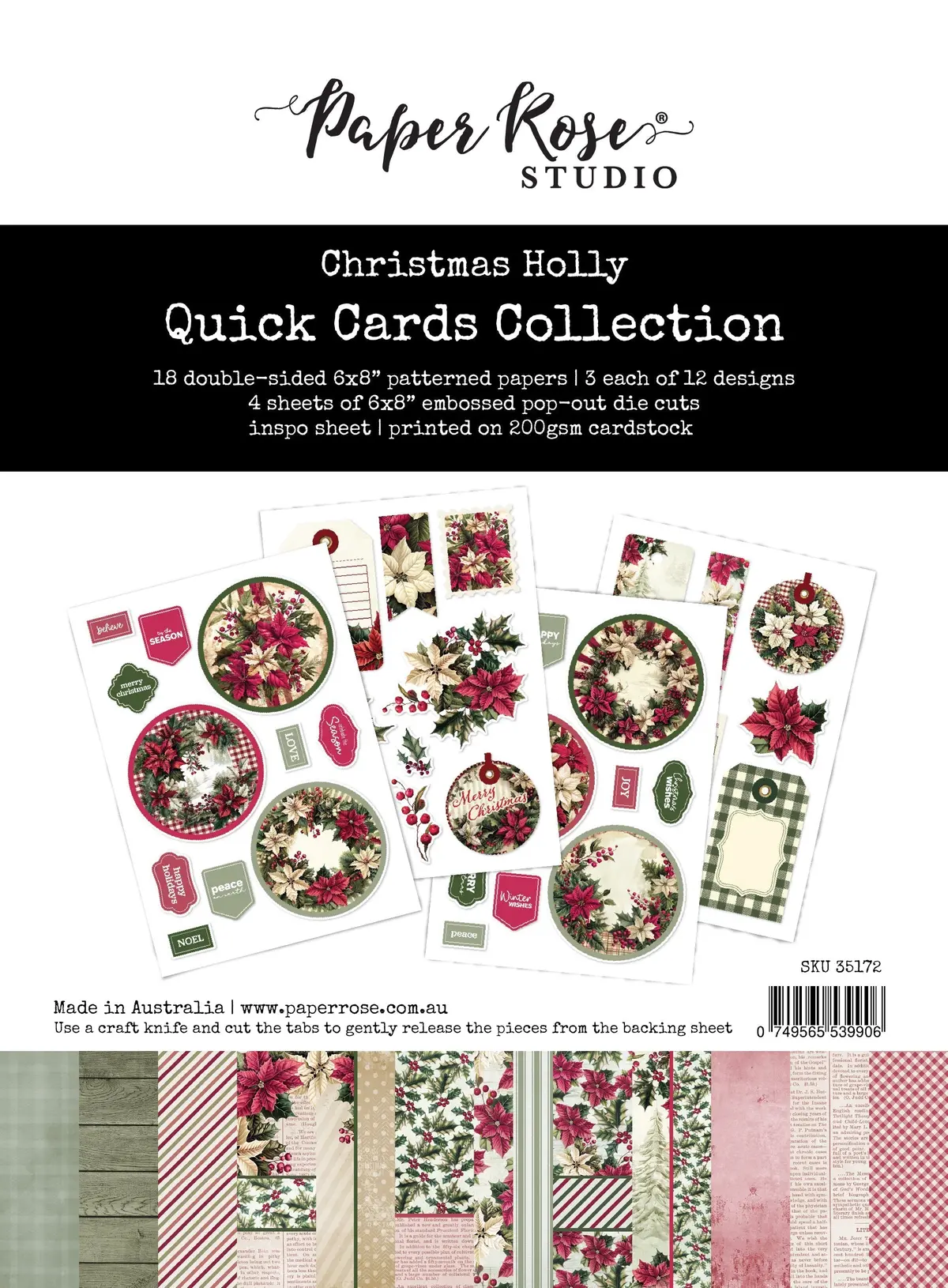 Christmas Holly Quick Card Collection 35172 1