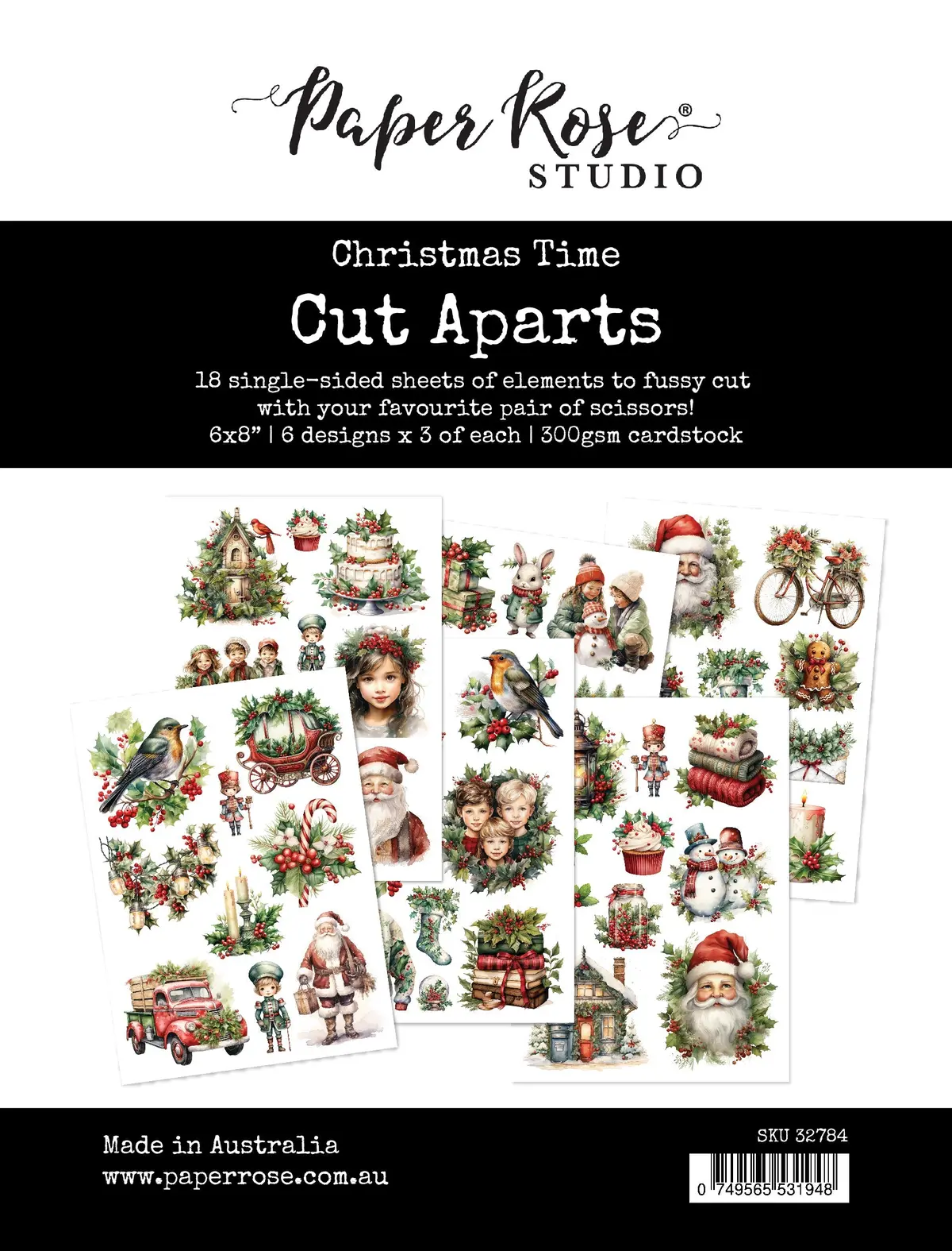 Christmas Time Cut Aparts Paper Pack 32784 1