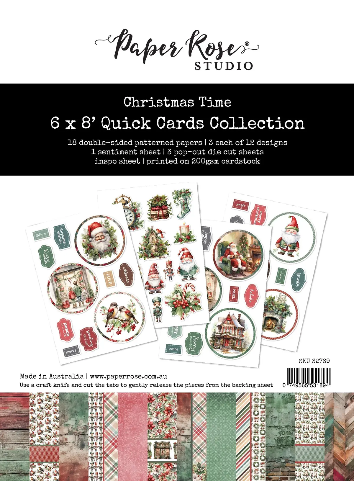 Christmas Time 6X8" Quick Cards Collection 32769 1