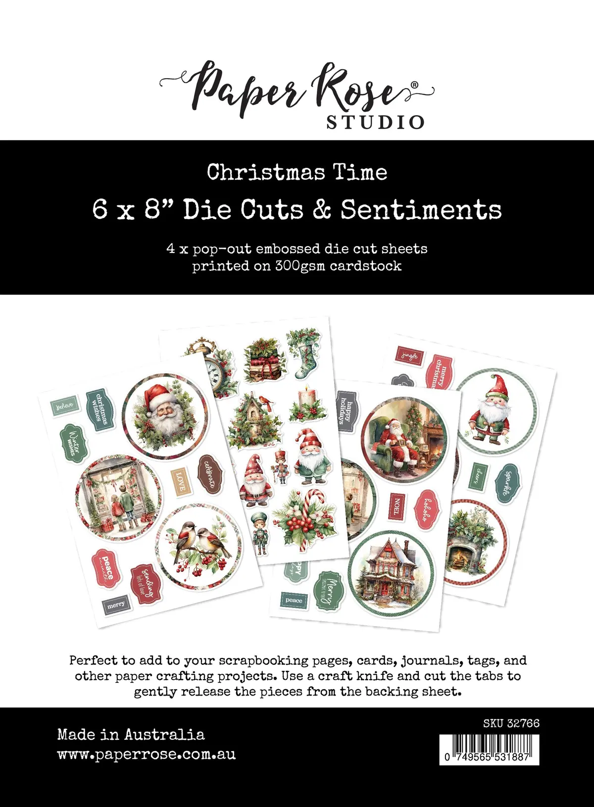 Christmas Time 6X8" Die Cuts & Sentiments 32766 1