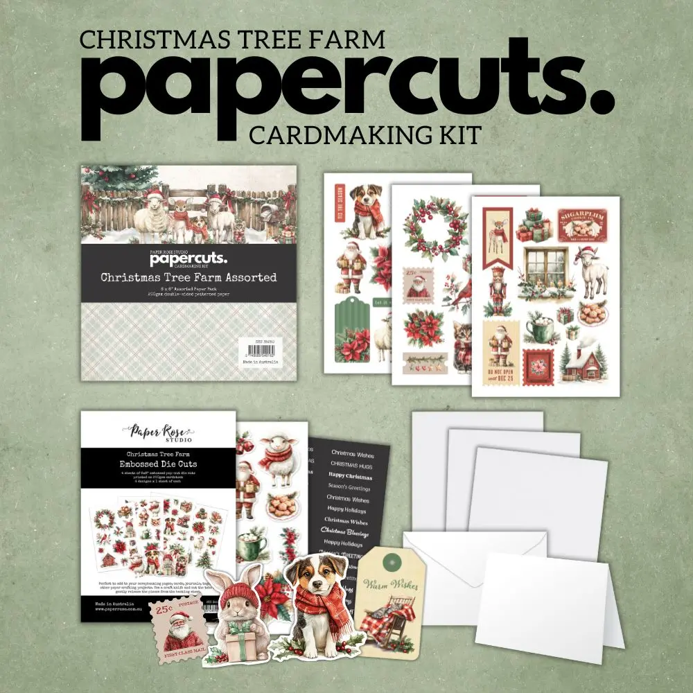 Christmas Tree Farm Papercuts Cardmaking Kit 35439 1