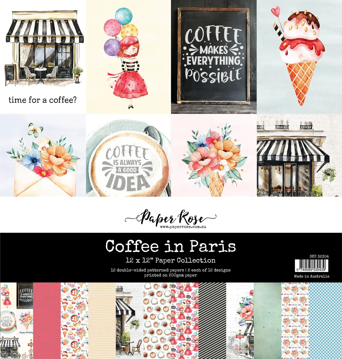Coffee In Paris 12X12 Paper Collection 32304 1