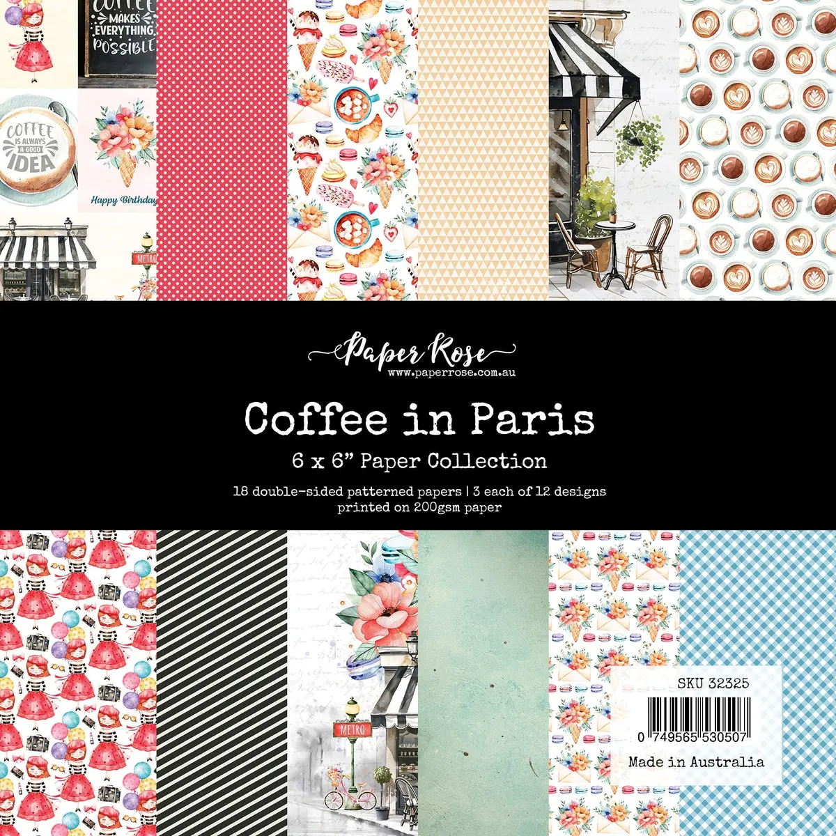 Coffee In Paris 6X6 Paper Collection 32325 1
