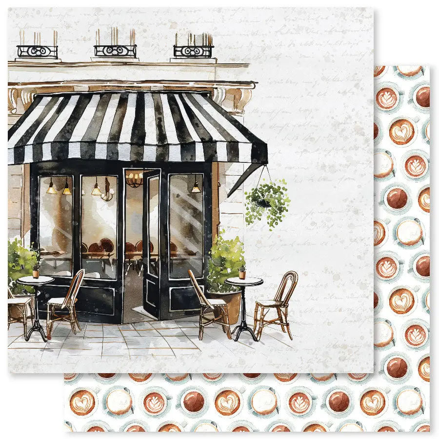Coffee In Paris C 12X12 Paper (12Pc Bulk Pack) 32313 1