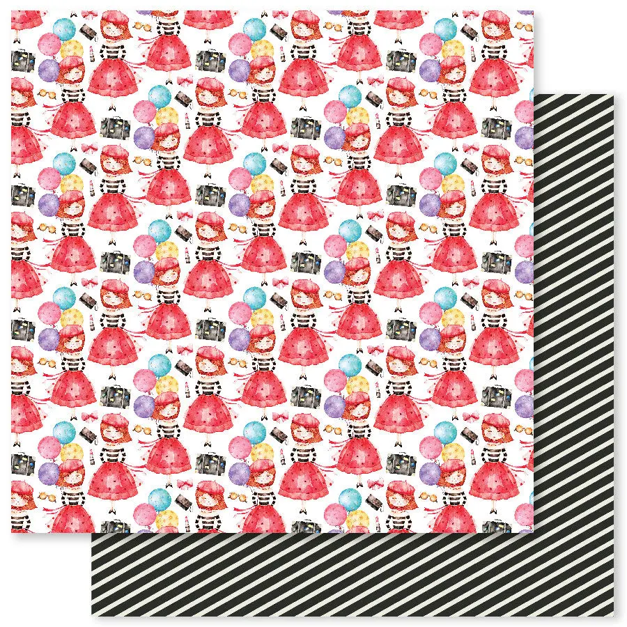 Coffee In Paris D 12X12 Paper (12Pc Bulk Pack) 32316 1