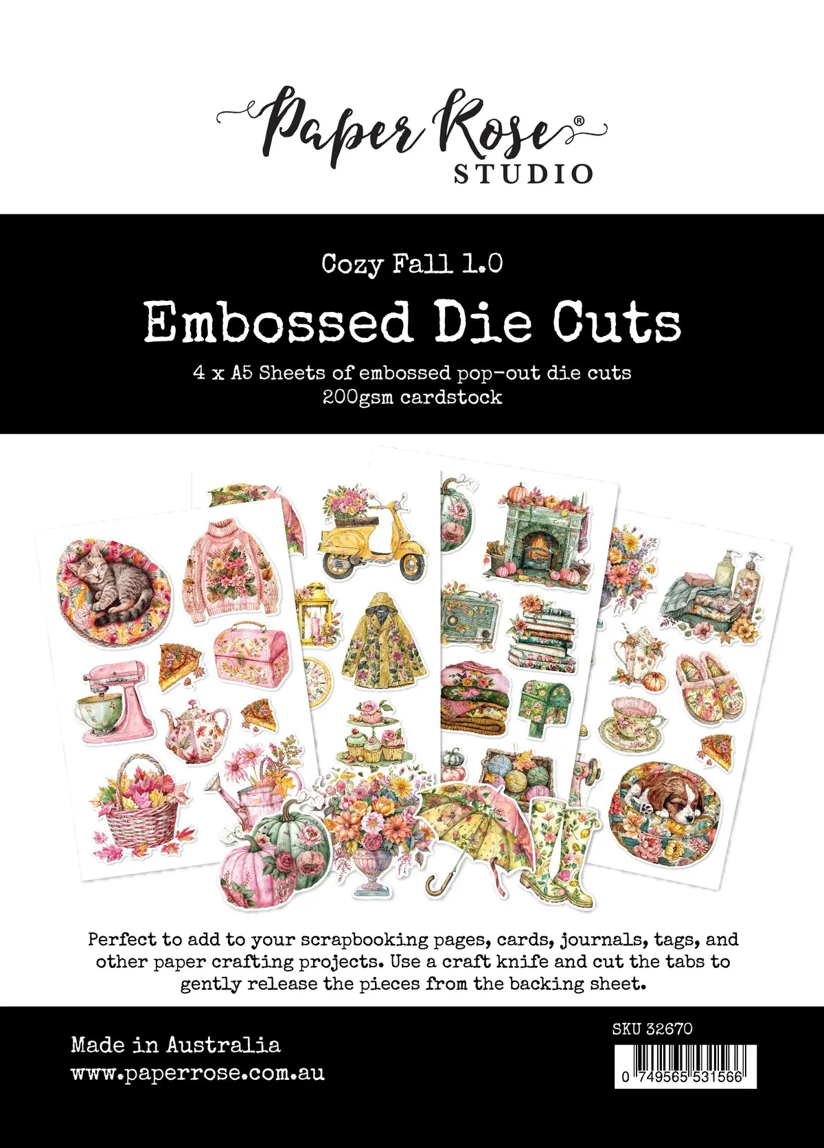 Cozy Fall 1.0  Embossed Die Cuts 32670 1