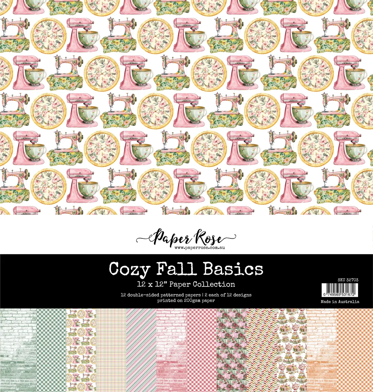 Cozy Fall Basics 12X12 Paper Collection 32703 1