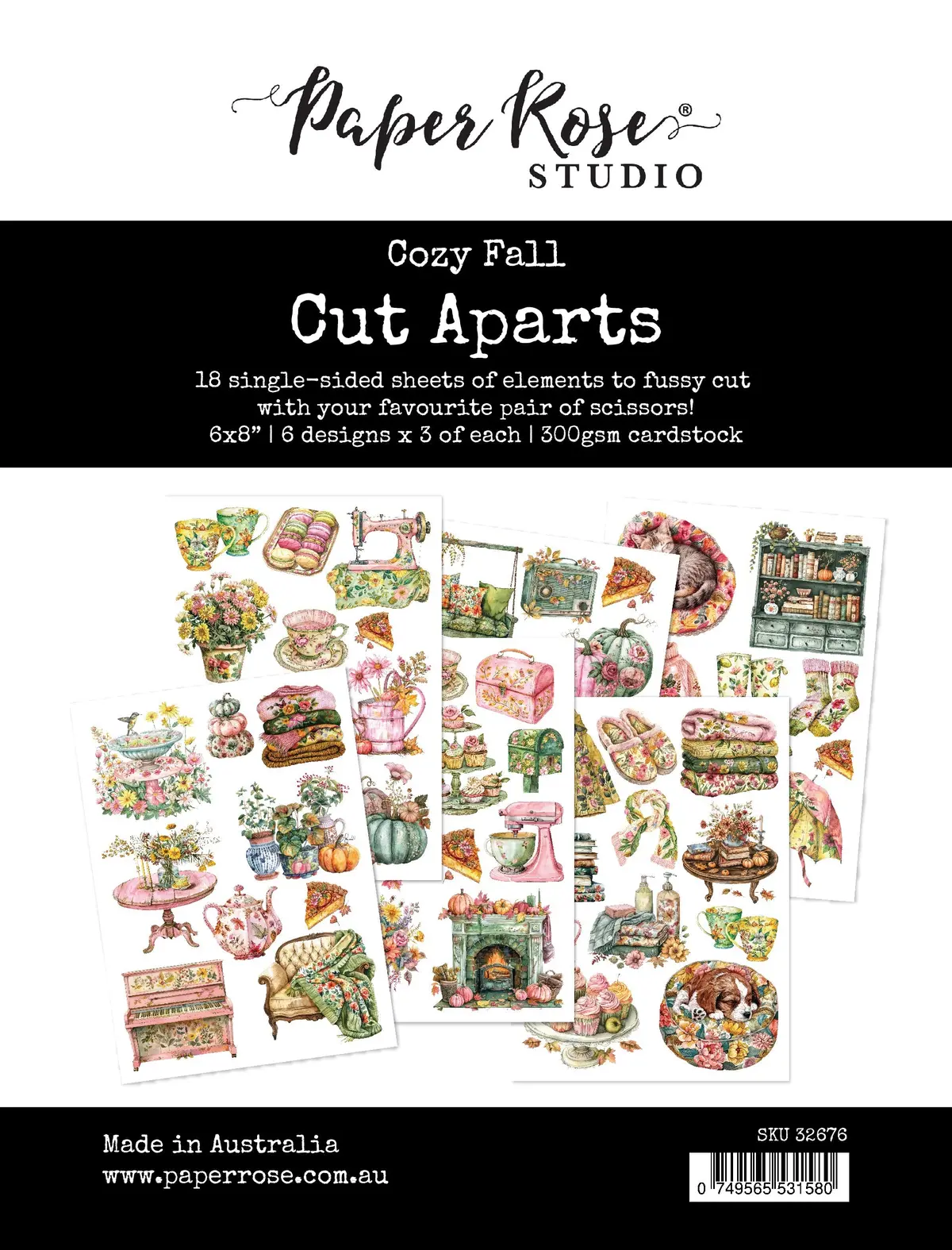 Cozy Fall Cut Aparts Paper Pack 32676 1
